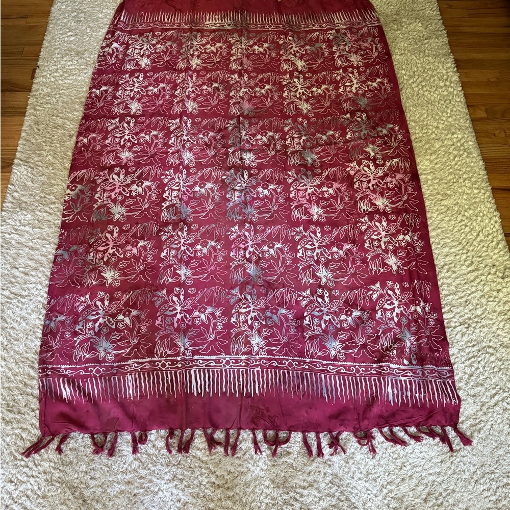 Never worn sarong 110 by 64 inches